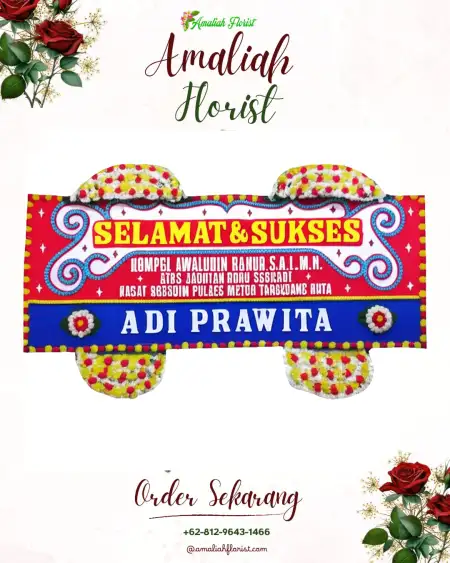Papan Bunga Ucapan Selamat Cidokom